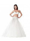 jupon long de mariée forme princesse, 2 cerceaux