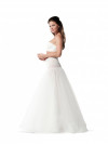 jupon long de mariée forme princesse, 2 cerceaux