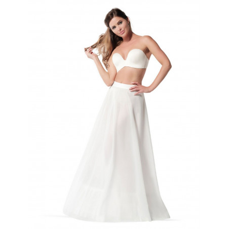 Jupon long de mariée, forme A, parfaitement opaque, convient sous toutes les robes pour donner un joli effet princesse.