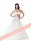 jupon long de mariée forme princesse, 2 cerceaux