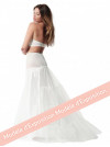 Traine en tulle dur, amovible, pour robe de mariée