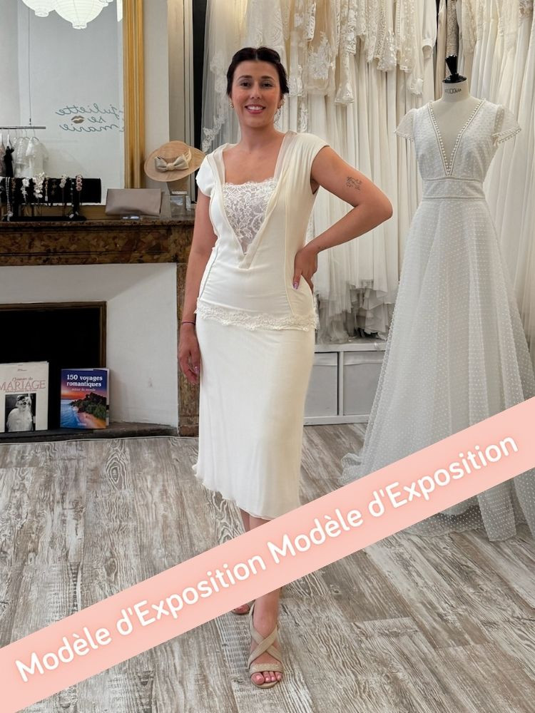 Robe de mariée courte by Elsa Gary