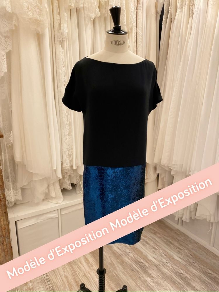 Robe cocktail noire Yves Salomon