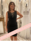 Robe courte noire cocktail