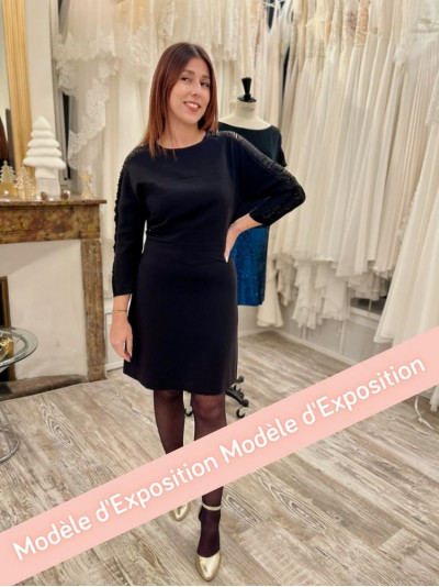 robe courte Sandro, manches longues