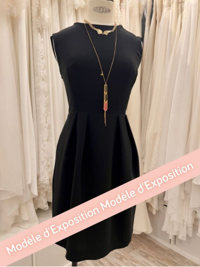 Robe cocktail noire courte Claudie Pierlot