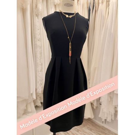 Robe cocktail noire courte Claudie Pierlot