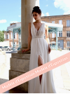 Vylette, robe de mariée longue bohème dos nu, création française, Créations Bochet