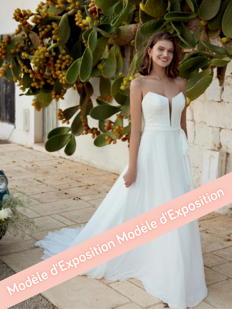 Kotor, robe bustier, avec des manches, fluide, romantique