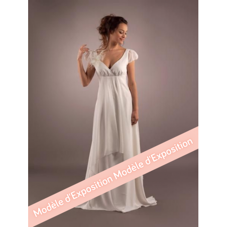BISQUINE Robe de mariée longue style empire signée Lambert Créations