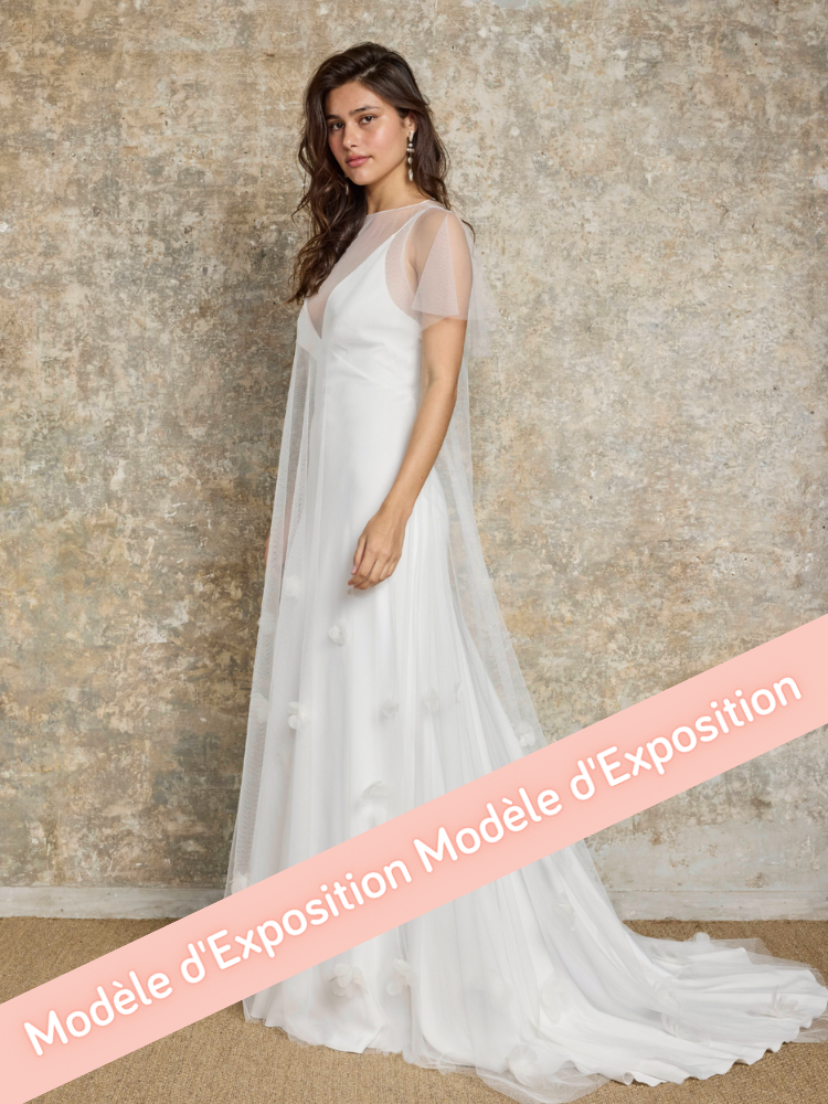 Sur-robe fleurs en tulle soft, Lambert Créations