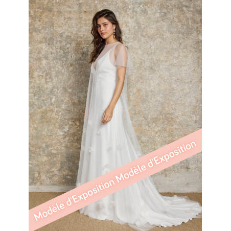 Sur-robe fleurs en tulle soft, Lambert Créations