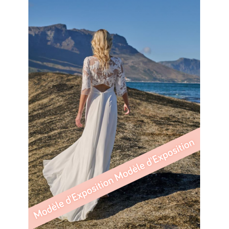 Olyve, robe de mariée longue, fluide, bohème, élégante by Rembo Styling