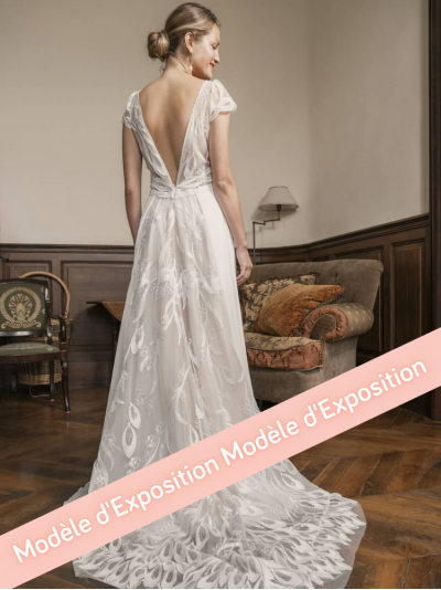 Marcy, robe princesse, dos nu, décolleté plongeant, Elsa Gary