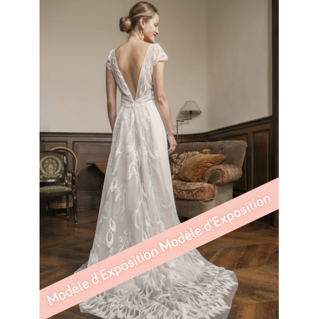 Marcy, robe princesse, dos nu, décolleté plongeant, Elsa Gary