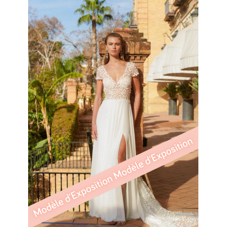 Gardena, robe de mariée longue fluide, Marylise