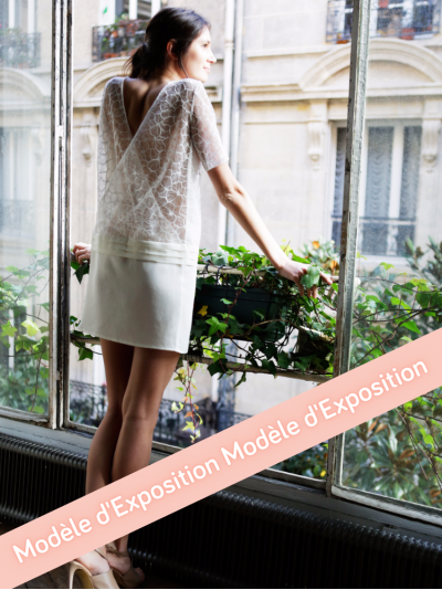 Robe courte civile de mariée L'Amusée
