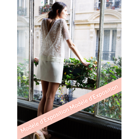 Robe courte civile de mariée L'Amusée