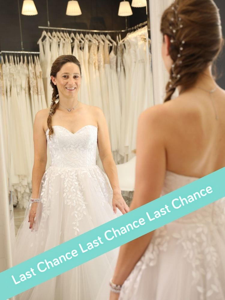 Robe de mariée bustier style princesse, tulle brodé, Atelier Emelia