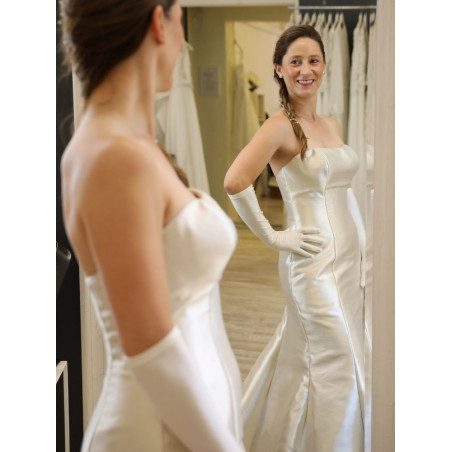 Robe fourreau longue gold