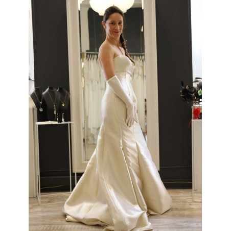 Robe fourreau longue gold