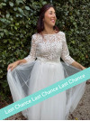 Top en dentelle guipure, dos nu et manches by Atelier de Juliette