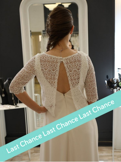 Tops français, réalisation de notre atelier ! Arabesque, taille 38 en guipure