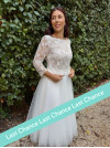 Top en tulle brodé, dos nu et manches 3/4 by Atelier de Juliette