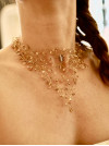 Collier Bella, création faite à la main, orné de perles.