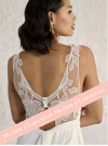 Oranger, robe longue de mariée fluide, tulle brodé by Rembo Styling