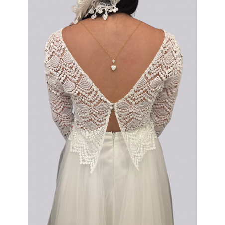 Tops français, Seram, taille 40 en guipure