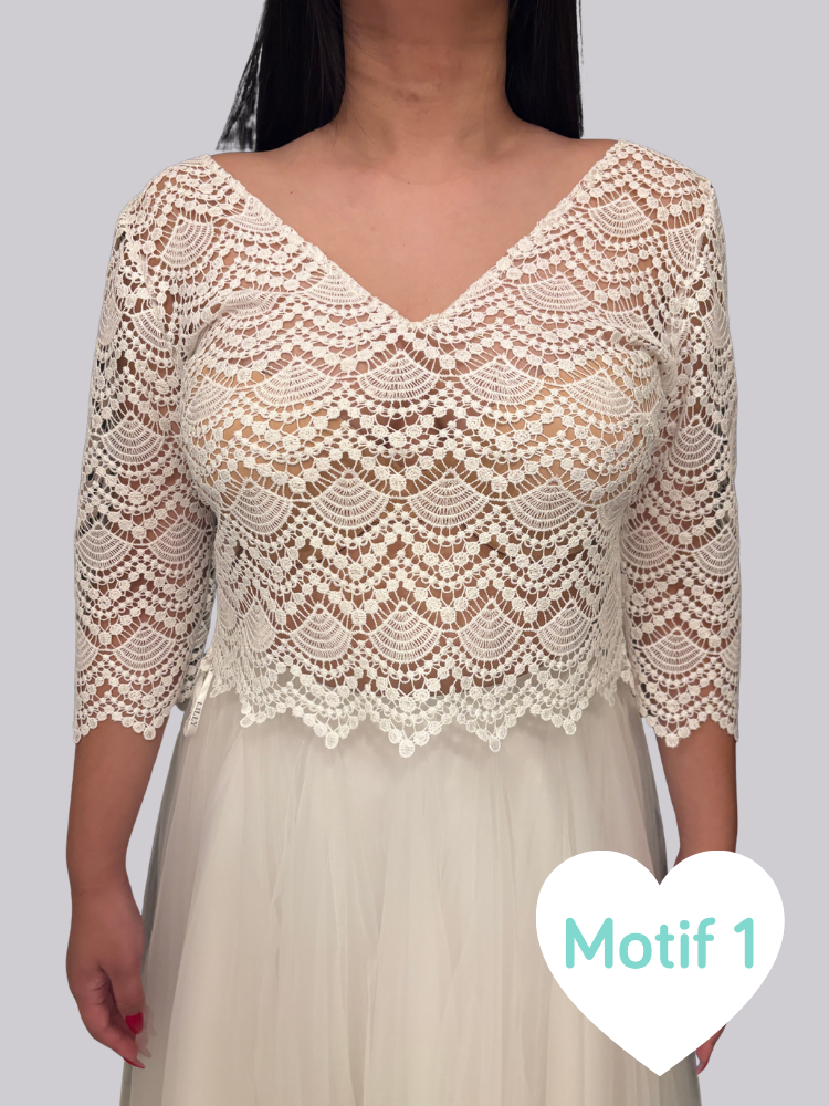 Tops français, Seram, taille 40 en guipure