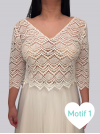 Tops français, Seram, taille 40 en guipure
