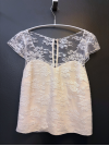 Top en soie et dentelle de Calais par Elise Hameau
