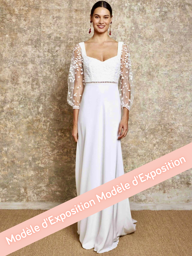 Amazone, robe de mariée longue, manches longues, Lambert Créations, by Juliette se Marie