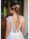 Bathilde, robe courte, jupe patineuse , dos nu profond.